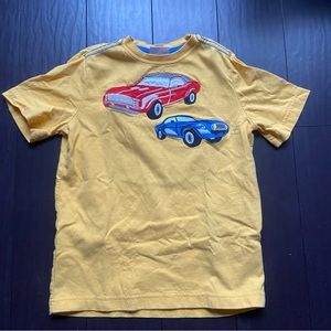 Hanna Andersson bright yellow oldie car t-shirt size 130 size 8
